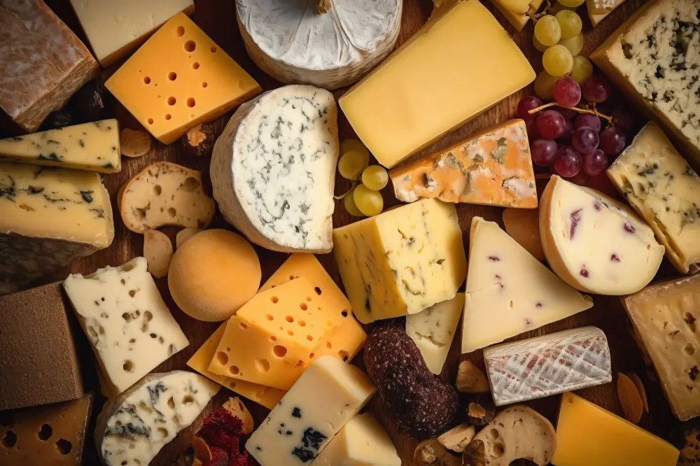 Fromage montagne près de Suisse